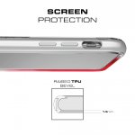 Ghostek Cloak 3 Case - хибриден удароустойчив кейс за iPhone XS, iPhone X (прозрачен-сребрист) 3