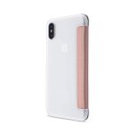 Artwizz SmartJacket case - полиуретанов флип калъф за iPhone XS, iPhone X (розово злато) 2