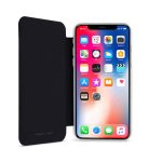 Artwizz SmartJacket case - полиуретанов флип калъф за iPhone XS, iPhone X (розово злато) 1