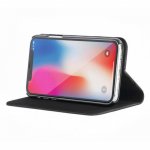 Tucano Filo Booklet - полиуретанов флип калъф и стойка за iPhone XS, iPhone X (черен) 3
