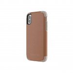 Griffin Survivor Prime Leather - хибриден кожен кейс с висока защита за iPhone XS, iPhone X (кафяв) 1