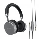 Satechi Wireless On-Ear Headphones - безжични слушалки с микрофон и управление на звука за iPhone, iPod и iPad (тъмносив) 1