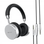 Satechi Wireless On-Ear Headphones - безжични слушалки с микрофон и управление на звука за iPhone, iPod и iPad (сребрист) 1