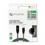 4smarts FerrumCord Type-C Stainless Steel Data Cable - USB-C кабел с оплетка от неръждаема стомана (100 см) (хамелеон) 3