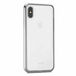 Moshi Vitros Case - силиконов (TPU) калъф за iPhone XS, iPhone X (сребрист-прозрачен) 1