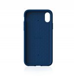 Evutec Aergo Ballistic Nylon - хибриден TPU кейс и магнитна поставка за iPhone XS, iPhone X (син) 9