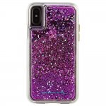 CaseMate Waterfall Case - дизайнерски кейс с висока защита за Apple iPhone XS, iPhone X (лилав) 3