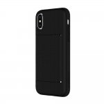 Incipio Stowaway Case - хибриден кейс със слот и поставка за карти за iPhone XS, iPhone X (черен) 2