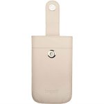 Bugatti SlimCase Dublin - кожен (естествена кожа) калъф за iPhone XS, iPhone X (бежов) 1