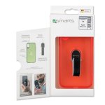 4smarts Clip-On Cover Loop-Guard - удароустойчив хибриден кейс с каишка за задържане за iPhone XS, iPhone X (червен-прозрачен) 4