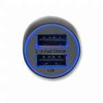 4smarts Hybrid 2.0 Car Charger 15.5W, 3.1A - зарядно за кола (3.1 Ампера) с 2 USB изхода за мобилни устройства (черен-сив) 4