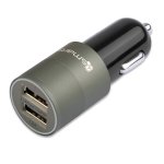 4smarts Hybrid 2.0 Car Charger 15.5W, 3.1A - зарядно за кола (3.1 Ампера) с 2 USB изхода за мобилни устройства (черен-сив) 2