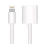 TechMatte Apple Pencil Charging Adapter for iPad Pro (30см.) - кабел (USB към женски Lightning) за зареждане на Apple Pencil от iPad Pro (бял) 3