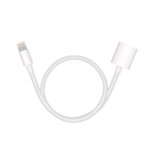 TechMatte Apple Pencil Charging Adapter for iPad Pro (30см.) - кабел (USB към женски Lightning) за зареждане на Apple Pencil от iPad Pro (бял) 4