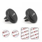 TechMatte MagGrip Air Vent Mount - комплект 2 броя магнитна поставка за радиатора на кола за смартфони (черен) 4