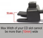 TechMatte MagGrip Mini CD Magnetic Car Mount - компактна магнитна поставка за CD слота на кола за смартфони  3