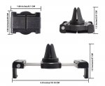 Techmatte PortGrip Air Vent Universal Car Mount - поставка за радиатора на кола за смартфони с ширина до 10 см. (черна) 4