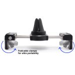 Techmatte PortGrip Air Vent Universal Car Mount - поставка за радиатора на кола за смартфони с ширина до 10 см. (черна) 6