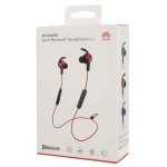 Huawei BT Sport-Headset Lite AM61 - безжични спортни слушалки за iPhone, Samsung, Sony, HTC и мобилни телефони с Bluetooth (черен-червен) 1