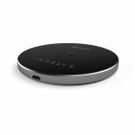 Satechi Wireless Charging Pad Fast Charge - поставка (пад) за безжично захранване за QI съвместими устройства (тъмносив) 2