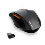 TeckNet M021 Black 2.4G Wireless Mouse - ергономична безжична мишка (за Mac и PC) (черен-сив) 2