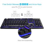 TeckNet X703 LED Illuminated Gaming Keyboard - геймърска клавиатура с LED подсветка (за PC) 1