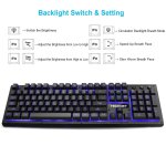 TeckNet X703 LED Illuminated Gaming Keyboard - геймърска клавиатура с LED подсветка (за PC) 2