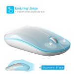 TeckNet WM008 2.4G Wireless Mouse - ергономична безжична мишка (за Mac и PC) (бял) 1