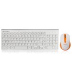 Tecknet Office Slim X615 2.4G  - комплект устойчива на течности клавиатура и безжична мишка за офиса (бял) 1