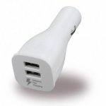 Samsung Fast Dual Car Charger EP-LN920BW 2.0A - оригинално зарядно с 2хUSB за кола с MicroUSB кабел за Samsung и мобилни телефони (бял) (bulk) 1