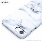 iPaint White Marble HC Case - дизайнерски поликарбонатов кейс за iPhone 8, iPhone 7 (бял) 1