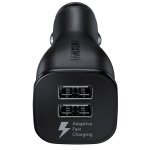 Samsung Fast Dual Car Charger EP-LN920BB 2.0A - оригинално зарядно с 2хUSB за кола с MicroUSB кабел за Samsung и мобилни телефони (черен) (bulk) 1