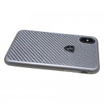 Ferrari Heritage Real Carbon Hard Case - дизайнерски карбонов кейс за iPhone XS, iPhone X (сребрист) 4