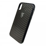 Ferrari Heritage Real Carbon Hard Case - дизайнерски карбонов кейс за iPhone XS, iPhone X (черен) 2
