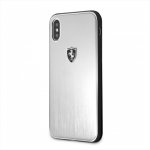 Ferrari Heritage Aluminium Hard Case - дизайнерски алуминиев кейс за iPhone XS, iPhone X (сребрист) 7