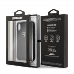 Ferrari Heritage Aluminium Hard Case - дизайнерски алуминиев кейс за iPhone XS, iPhone X (черен) 3