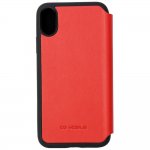 Ferrari Heritage 488 Genuine Leather Booktype Case - кожен калъф (естествена кожа), тип портфейл за iPhone XS, iPhone X (червен) 1