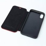 Ferrari Heritage 488 Genuine Leather Booktype Case - кожен калъф (естествена кожа), тип портфейл за iPhone XS, iPhone X (червен) 3