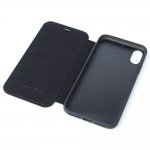 Ferrari Heritage W Genuine Leather Booktype Case - кожен калъф (естествена кожа), тип портфейл за iPhone XS, iPhone X (черен) 3