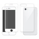 Eiger 3D 360 Screen Protector Back and Front Glass - калени стъклени защитни покрития за дисплея и задната част на iPhone 8, iPhone 7 (бял-прозрачен) 1