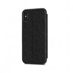 Moshi SenseCover Case - полиуретанов калъф, тип портфейл за iPhone X (черен) 2