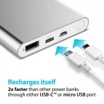 iLuv myPower USB-C 10000 - външна батерия 10 000mAh с USB-C изход и USB изход за смартфони и таблети 4