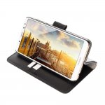 JT Berlin LeatherBook Kreuzberg Case - хоризонтален кожен (естествена кожа) калъф тип портфейл за Huawei Mate 10 Lite (черен) 4