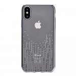 Devia Crystal Meteor Case - силиконов (TPU) калъф за iPhone X (с кристали Сваровски) (сребрист) 1