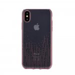 Devia Crystal Meteor Case - силиконов (TPU) калъф за iPhone XS, iPhone X (с кристали Сваровски) (розово злато) 1