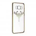 Devia Crystal Iris Case - силиконов (TPU) калъф за Samsung Galaxy S8 Plus (с кристали Сваровски) (златист) 1