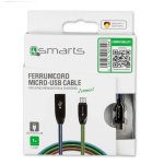 4smarts FerrumCord Stainless Steel MicroUSB Data Cable 1m. - компактен microUSB кабел с оплетка от неръждаема стомана (хамелеон) 3