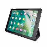 BeHello Smart Stand Case - кожен кейс и поставка за iPad 5 (2017) (черен) 2