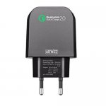 Artwizz PowerPlug USB-C Qualcom Quickcharge 15W Pro - захранване за ел. мрежа с USB-C изход и технология бързо зареждане (черен) 1