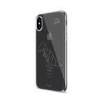 Artwizz NoCase - ултра-тънък TPU калъф за iPhone XS, iPhone X с T-Rex мотив (прозрачен) 2
